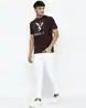 Regular Fit Brand Print Crew-Neck T-Shirt
