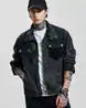 Men Regular Fit Denim Jacket with Flap Pockets