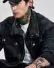 Men Regular Fit Denim Jacket with Flap Pockets