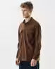 Men Spread Collar Shirt with Full Sleeves