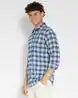 Men Checked Slim Fit Shirt with Patch Pocket