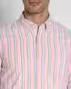 Men Striped Regular Fit Shirt with Patch Pocket