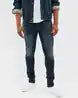Men Heavily Washed Distressed Skinny Fit Jeans