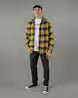 Men Plaid Check Regular Fit Flannel Shirt