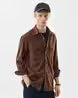 Men Spread Collar Shirt with Full Sleeves